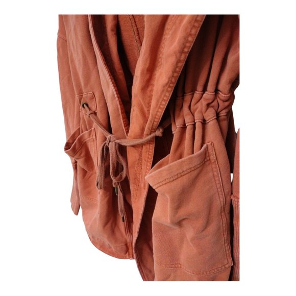 Free People Brentwood Cotton Cardigan Orange XS - Picture 2 of 10